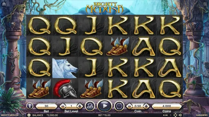Mighty Medusa slot screenshot 