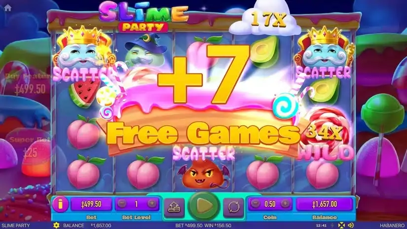 Slime Party slot screenshot 6