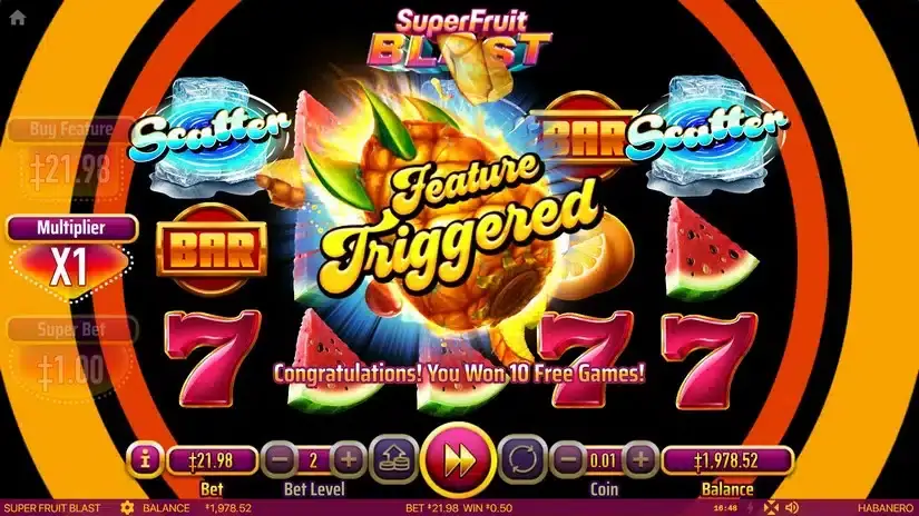 Super Fruit Blast slot screenshot 3