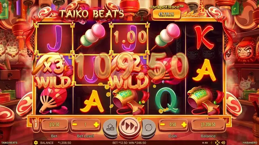 Taiko Beats slot screenshot 9