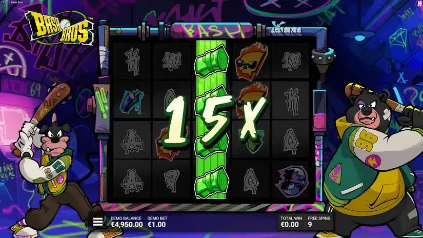 Bash Bros slot screenshot 4