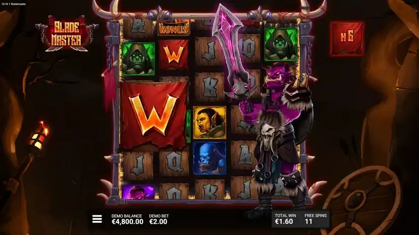 Blade Master slot screenshot 4