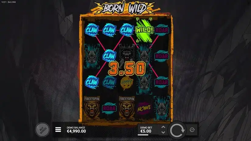 Born Wild slot screenshot 2