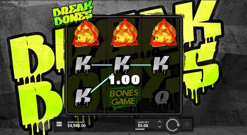 Break Bones slot screenshot 2