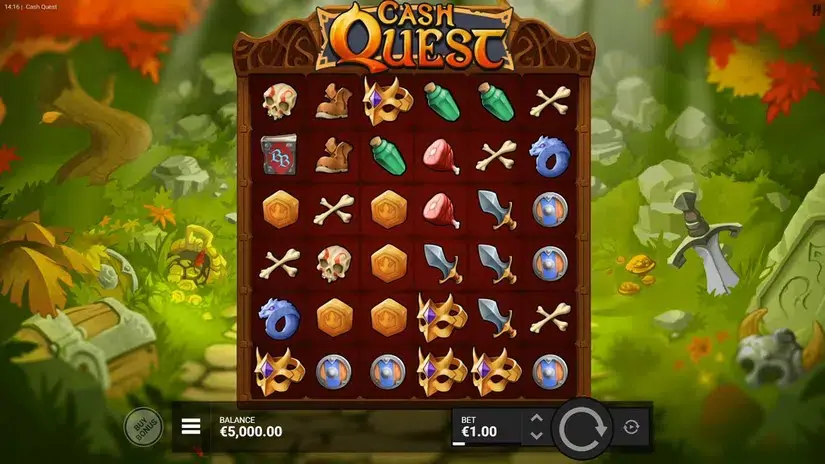 Cash Quest slot screenshot 1