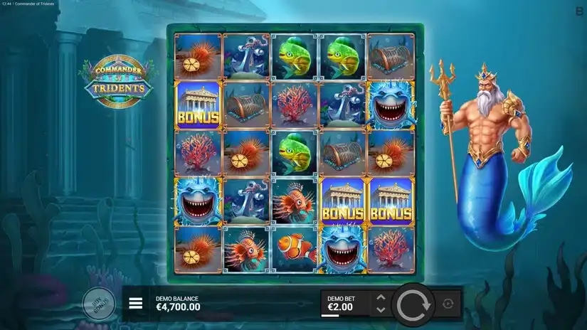 Commander of Tridents slot screenshot 2