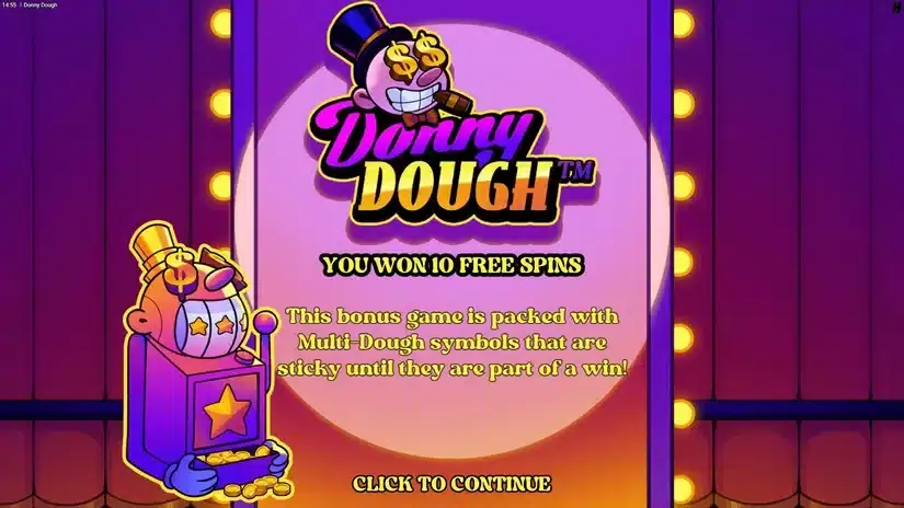 Donny Dough slot screenshot 3