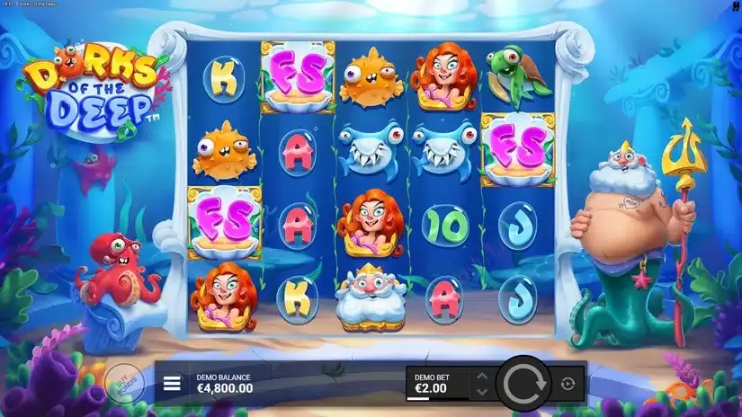 Dorks of the Deep slot screenshot 2