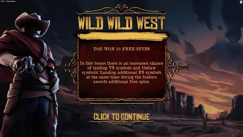 Duel At Dawn slot screenshot 2