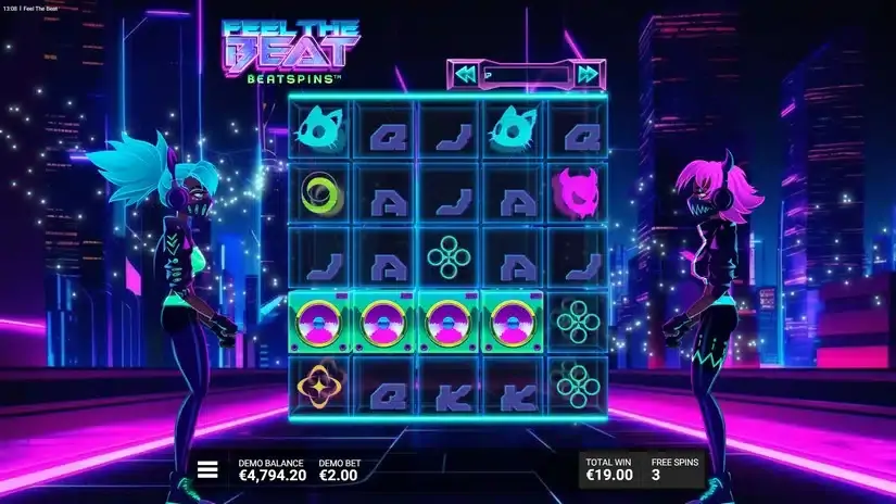 Feel the Beat slot screenshot