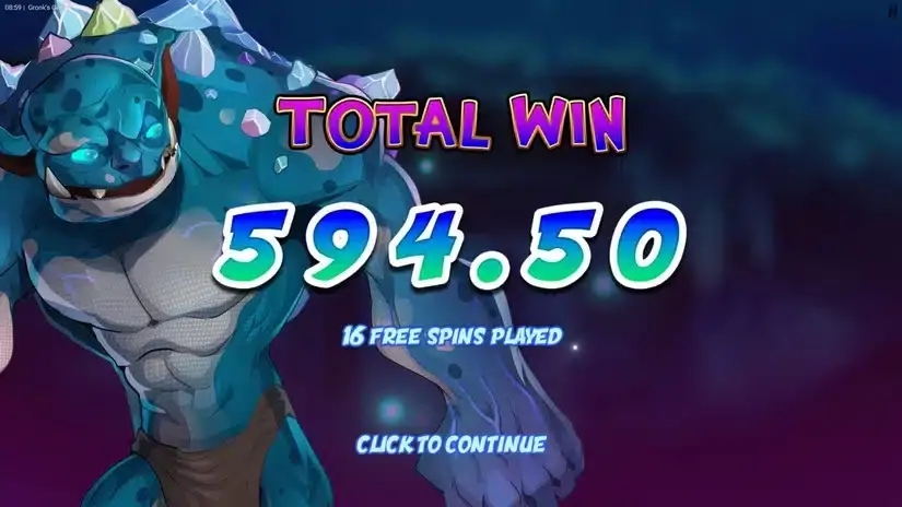 Gronk’s Gems slot screenshot