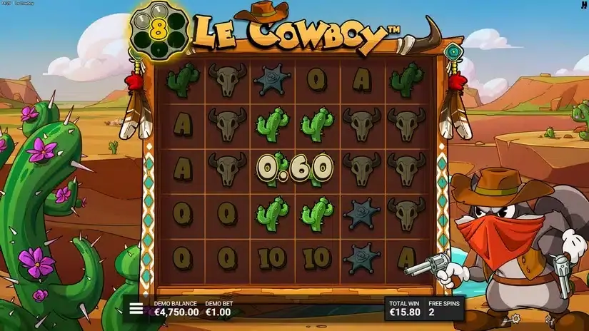 Le Cowboy slot screenshot 4
