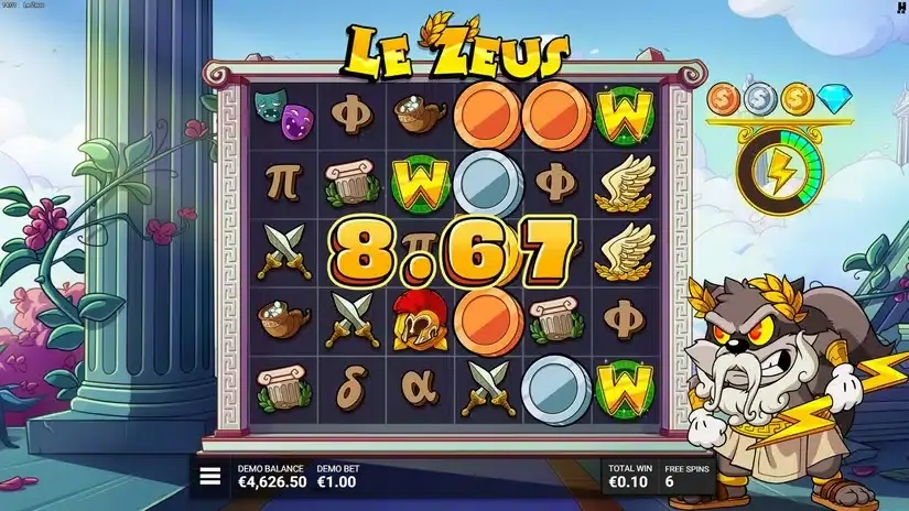 Le Zeus slot screenshot 