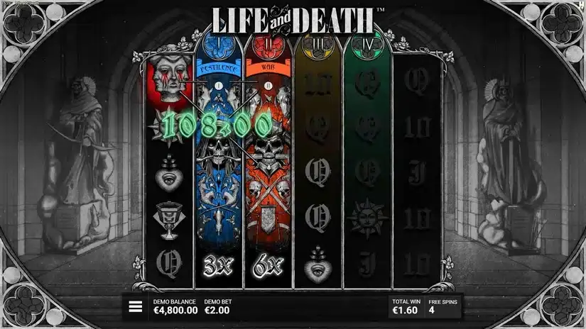 Life and Death slot screenshot 