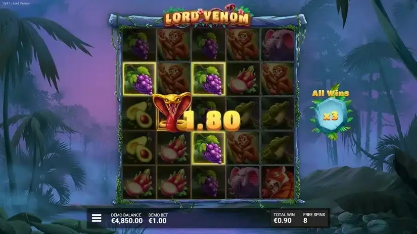 Lord Venom slot screenshot 4