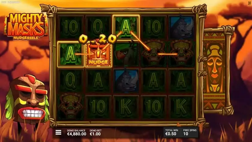 Mighty Masks slot screenshot 3