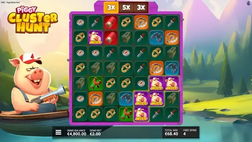 Piggy Cluster Hunt slot screenshot 