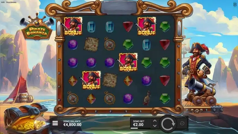 Pirate Bonanza slot screenshot 2