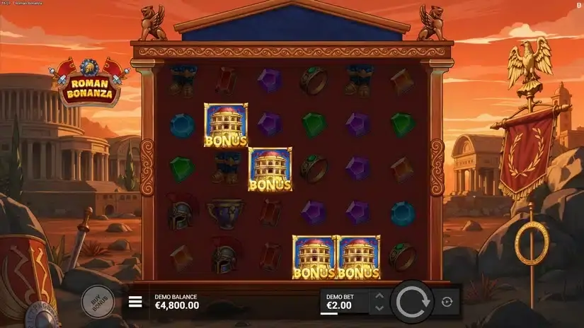 Roman Bonanza slot screenshot 2