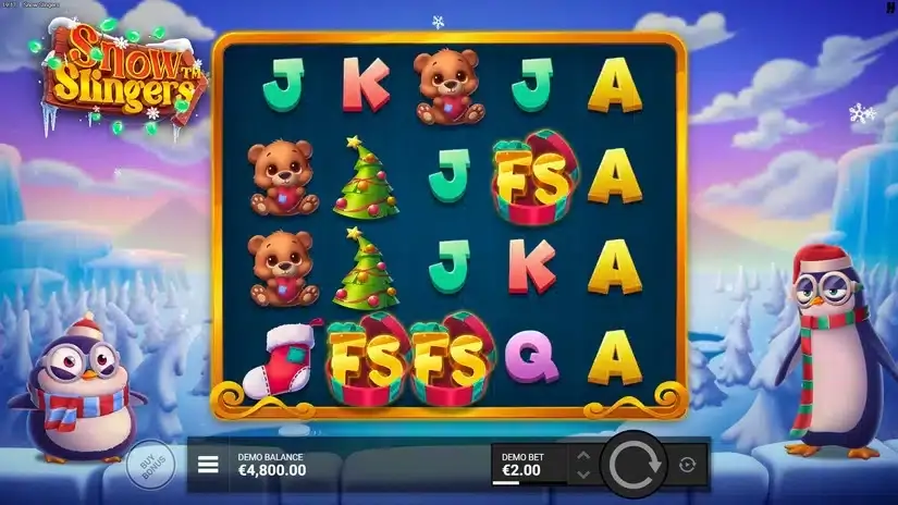 Snow Slingers slot screenshot 2