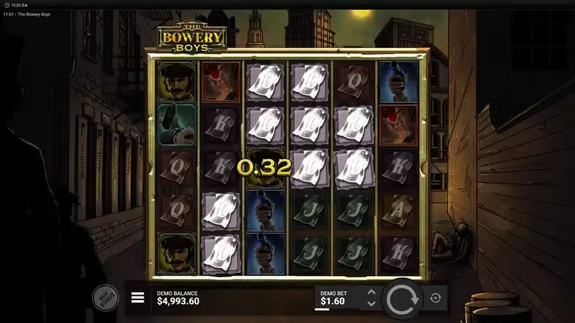 The Bowery Boys slot screenshot 2