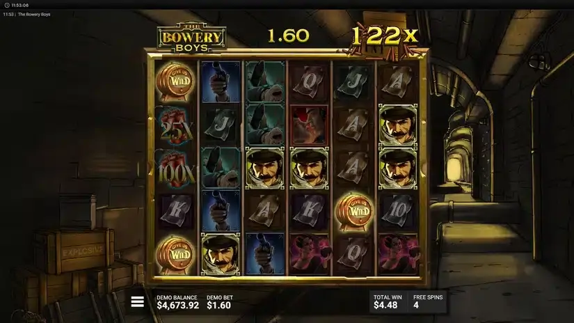 The Bowery Boys slot screenshot 