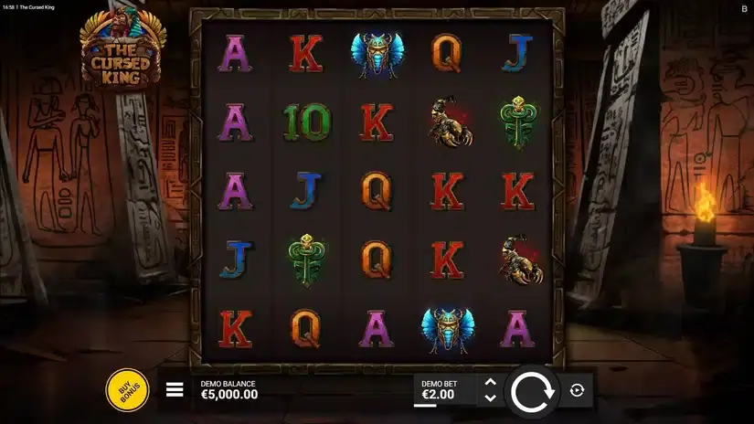 The Cursed King slot screenshot