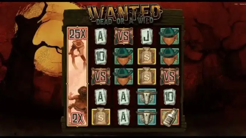 Wanted Dead or a Wild slot screenshot 