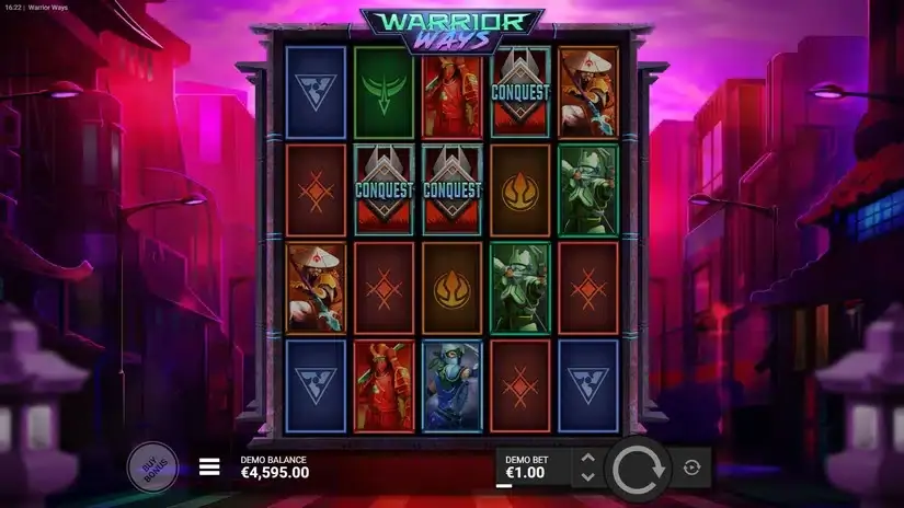 Warrior Ways slot screenshot 3