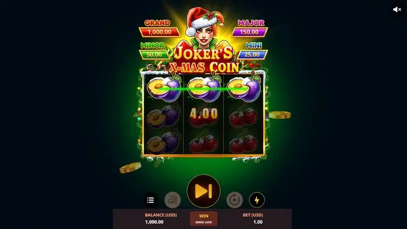 Joker’s X-Mas Coin slot screenshot 3