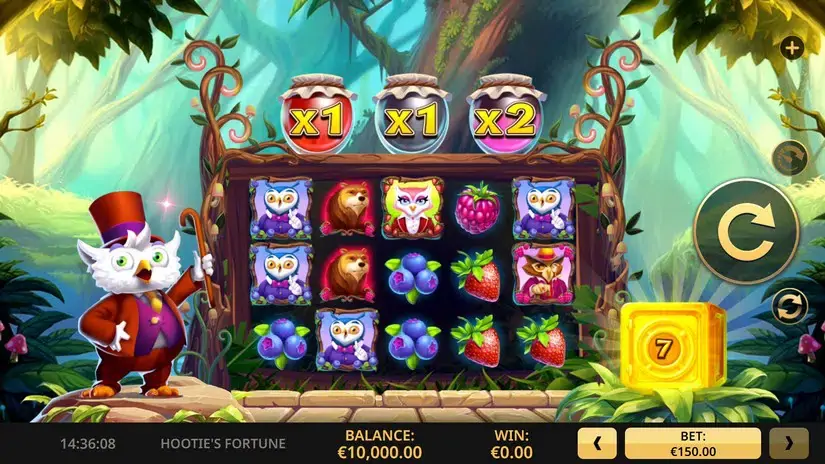 Hooties Fortune slot screenshot 1