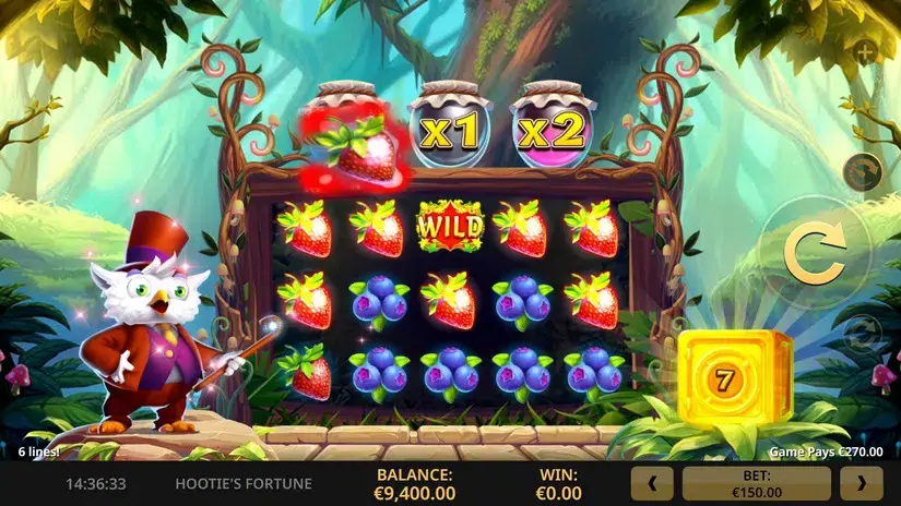 Hooties Fortune slot screenshot 2