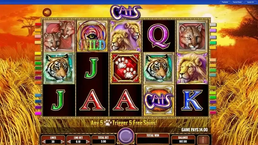 Cats slot screenshot 2