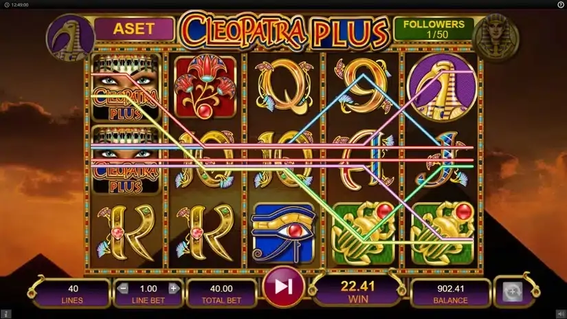 Cleopatra Plus slot screenshot 2