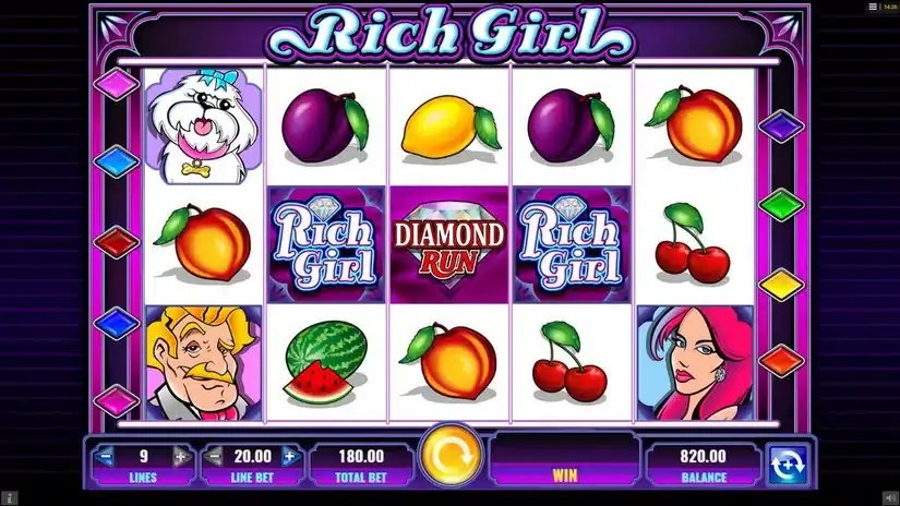 She’s a Rich Girl slot screenshot 