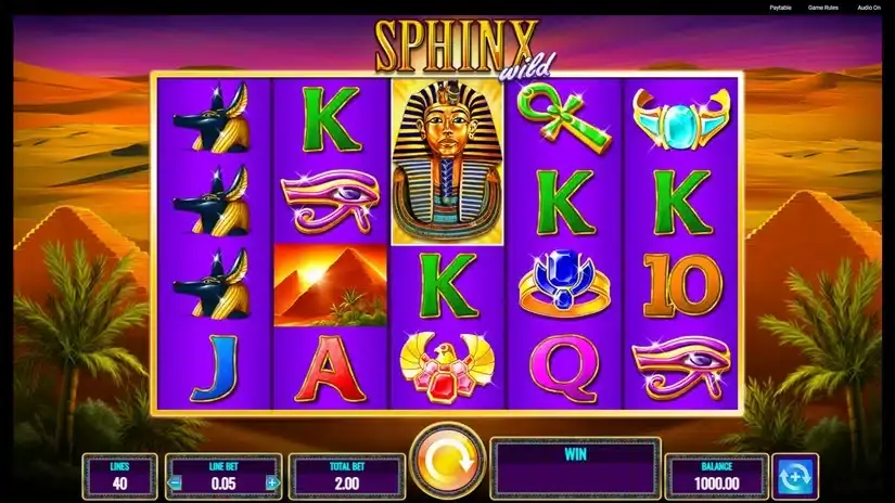 Sphinx Wild slot screenshot 