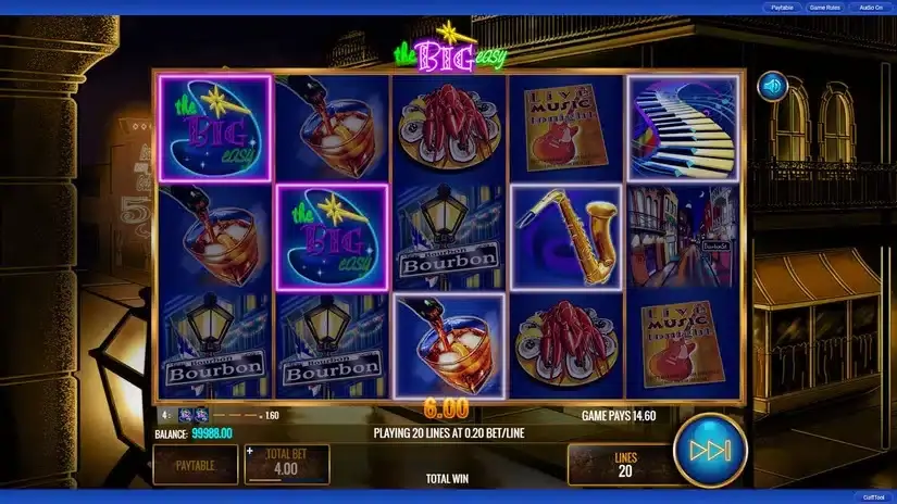 The Big Easy slot screenshot 2