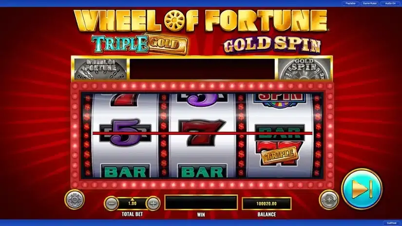 Wheel of Fortune slot screenshot 