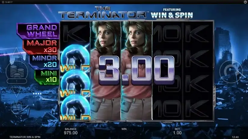 The Terminator Win & Spin slot screenshot 2