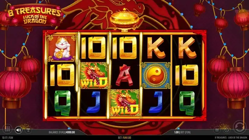 8 Treasures: Luck of the Dragon slot screenshot 2