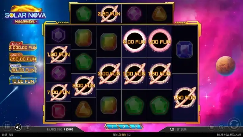 Solar Nova Megaways slot screenshot 4