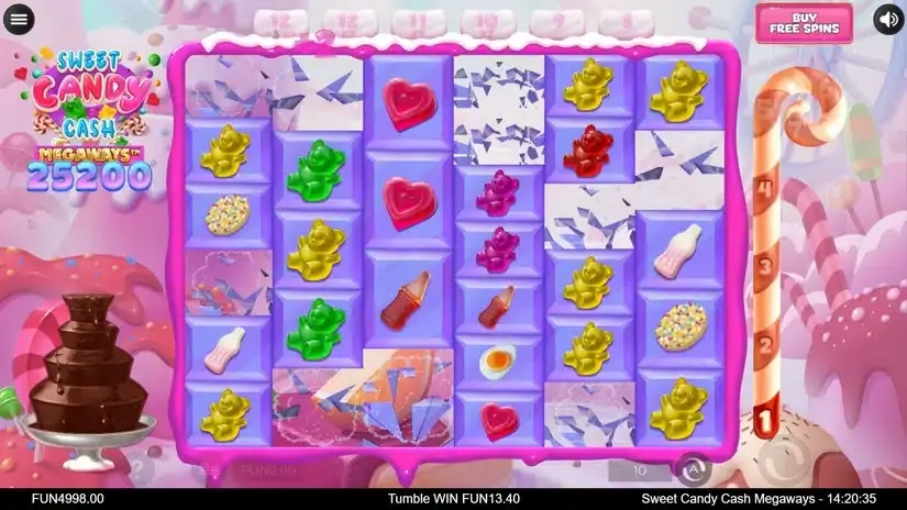Sweet Candy Cash Megaways slot screenshot 