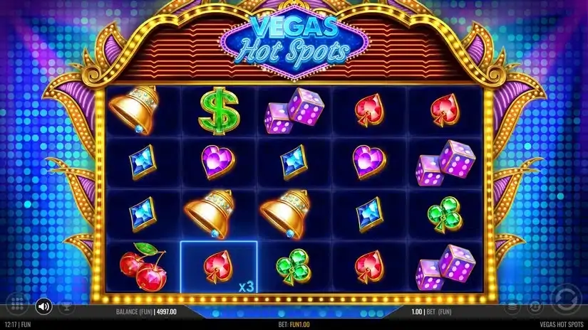 Vegas Hot Spots slot screenshot 2