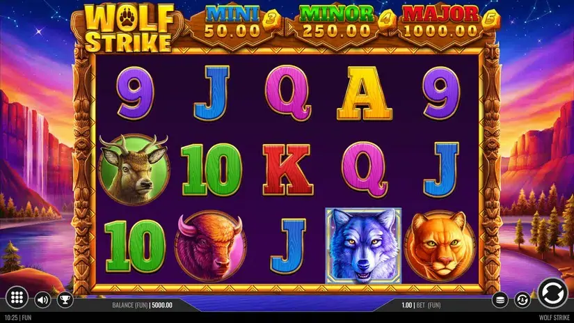 Wolf Strike slot screenshot 1