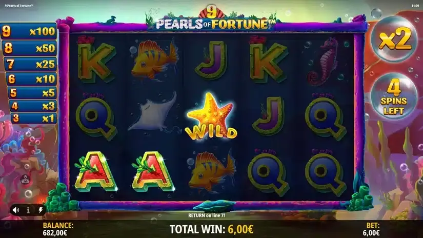 9 Pearls of Fortune slot screenshot 6