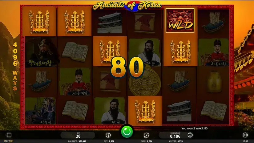 Ancients of Korea slot screenshot 2