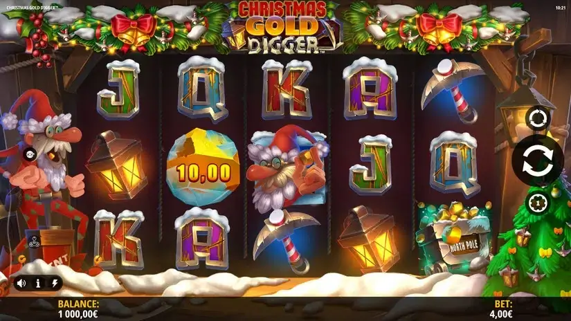 Christmas Gold Digger slot screenshot 