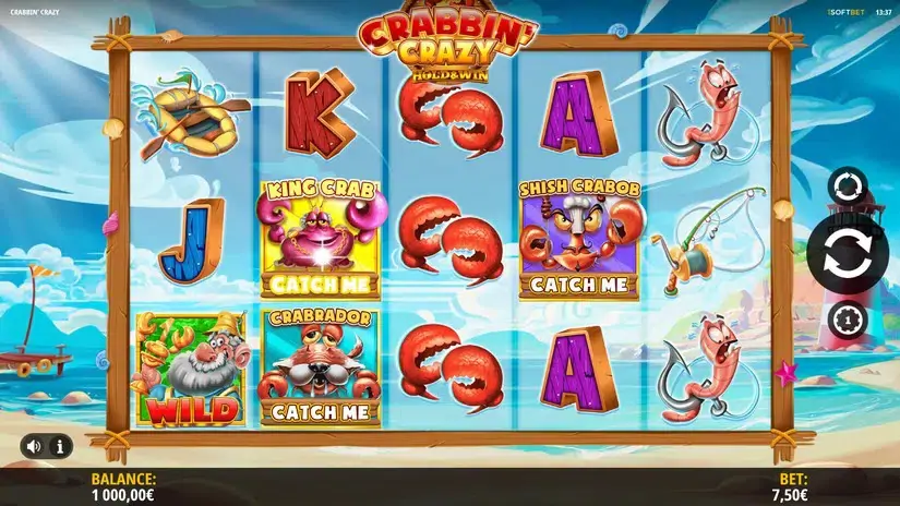 Crabbin’ Crazy slot screenshot 