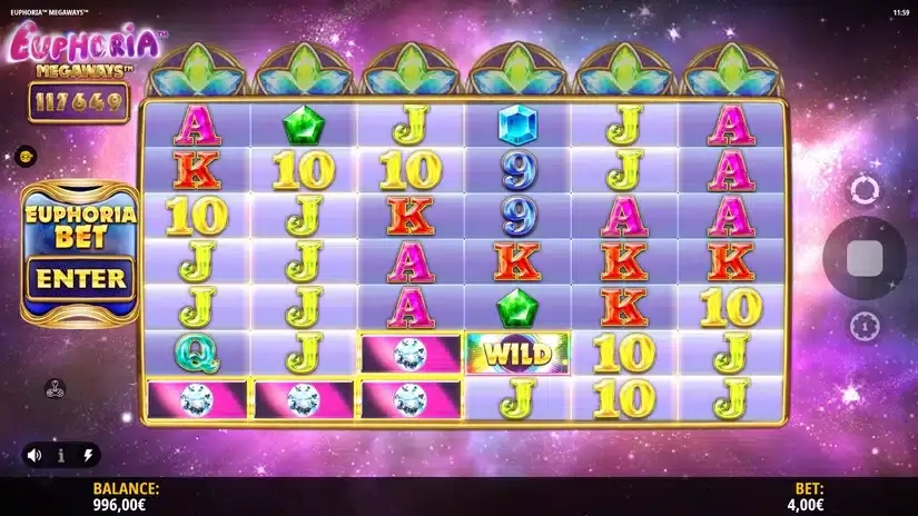 Euphoria Megaways slot screenshot 3