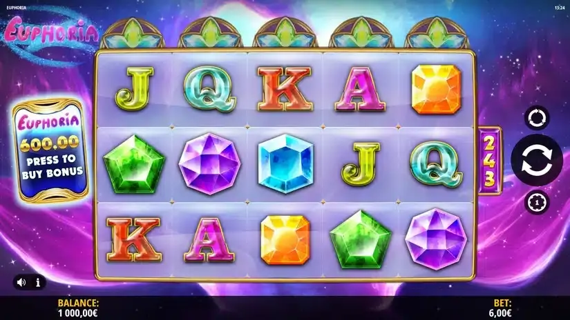 Euphoria slot screenshot 1